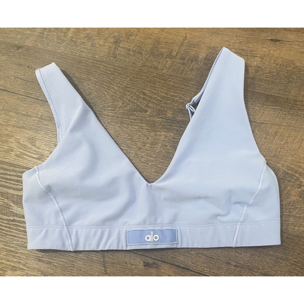 ALO YOGA Sz Medium Alosoft Sincere Bra Purple